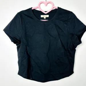 Madewell NWT Black Heavyweight Jersey Crewneck Tee 2XS Madewell NWT Black Heavyweight Jersey Crewneck Tee 2XS