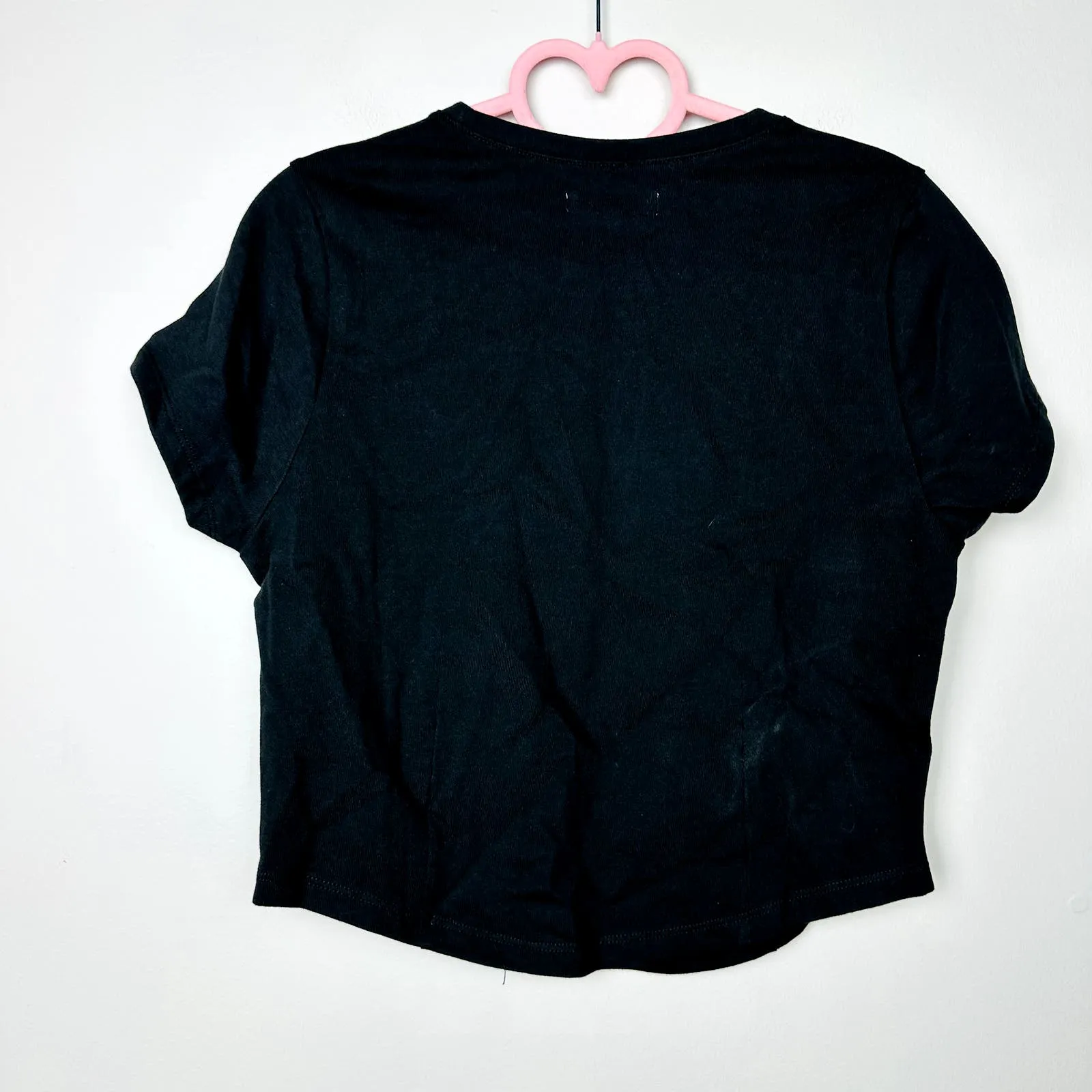 Madewell NWT Black Heavyweight Jersey Crewneck Tee 2XS