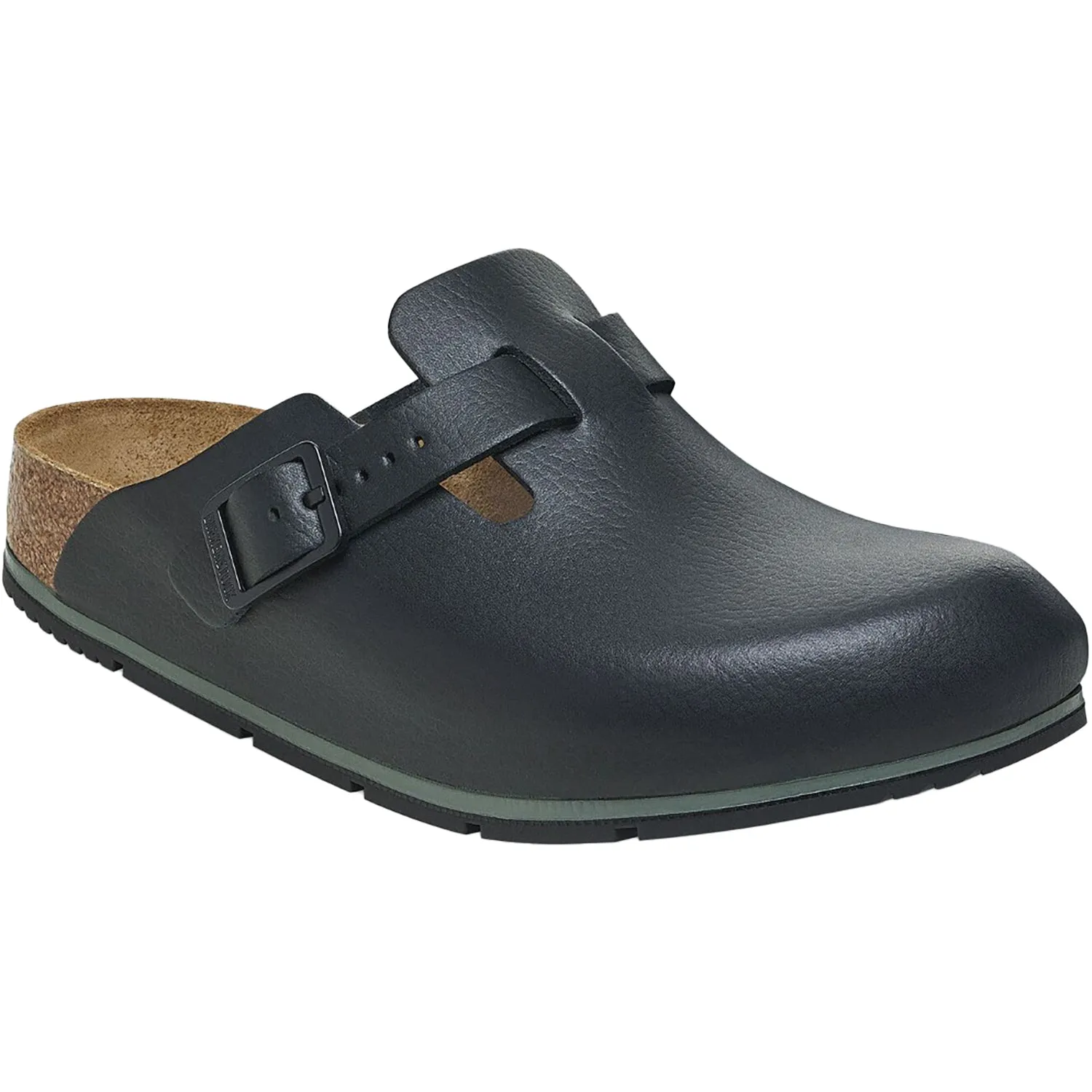 Men's Birkenstock Boston Pro Black Leather