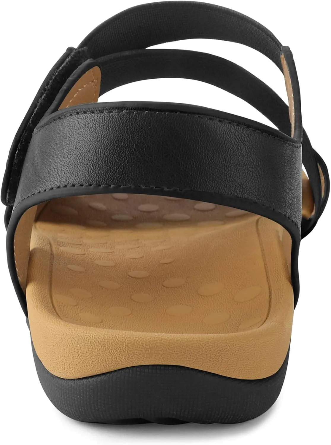 mysoft Women's Arch Support Sandals Orthotic Comfortable Walking Sandals Lightweight Adjustable Summer Outdoor Shoes