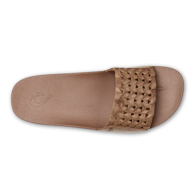 Olukai - Kāmola Women’s Woven Slide Sandals - Tan (Add-On)