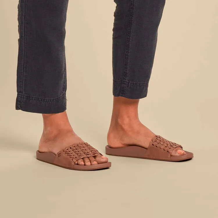 Olukai - Kāmola Women’s Woven Slide Sandals - Tan (Add-On)