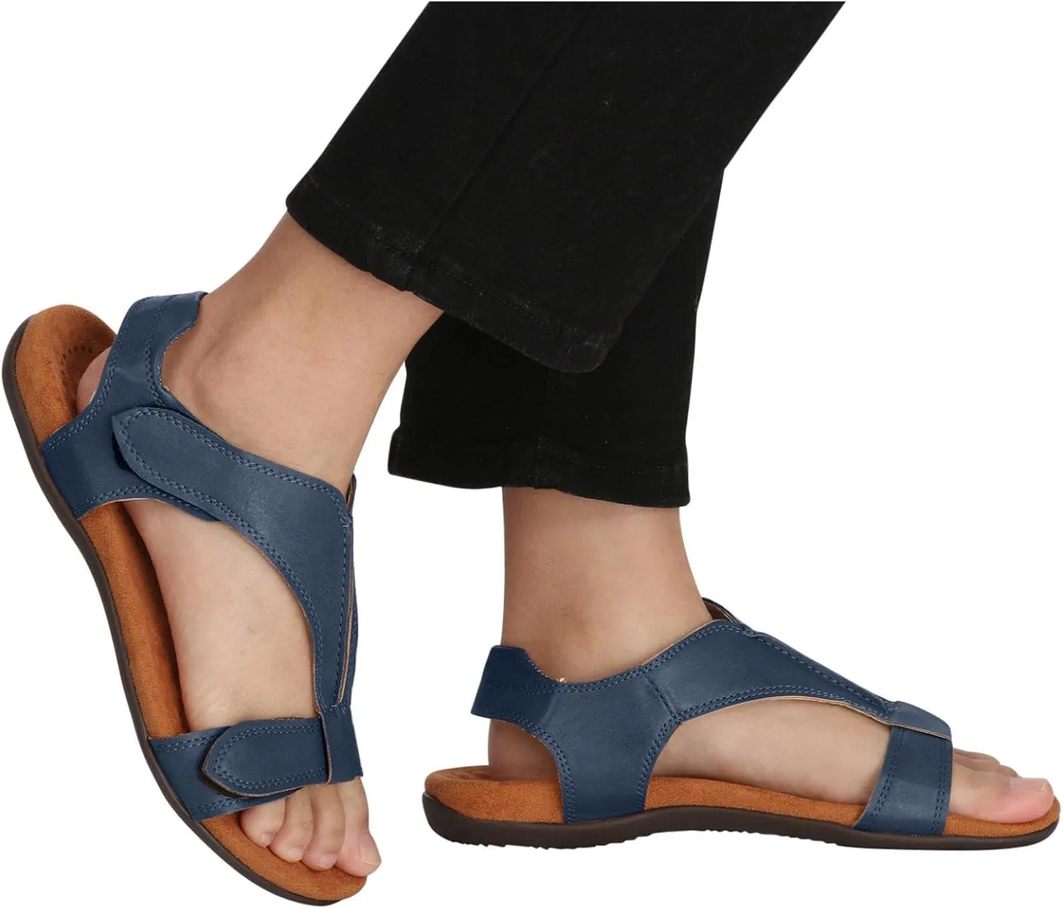 Platform Sports Sandals, Summer Walking Water Shoes with Arch Support, Adjustable Straps