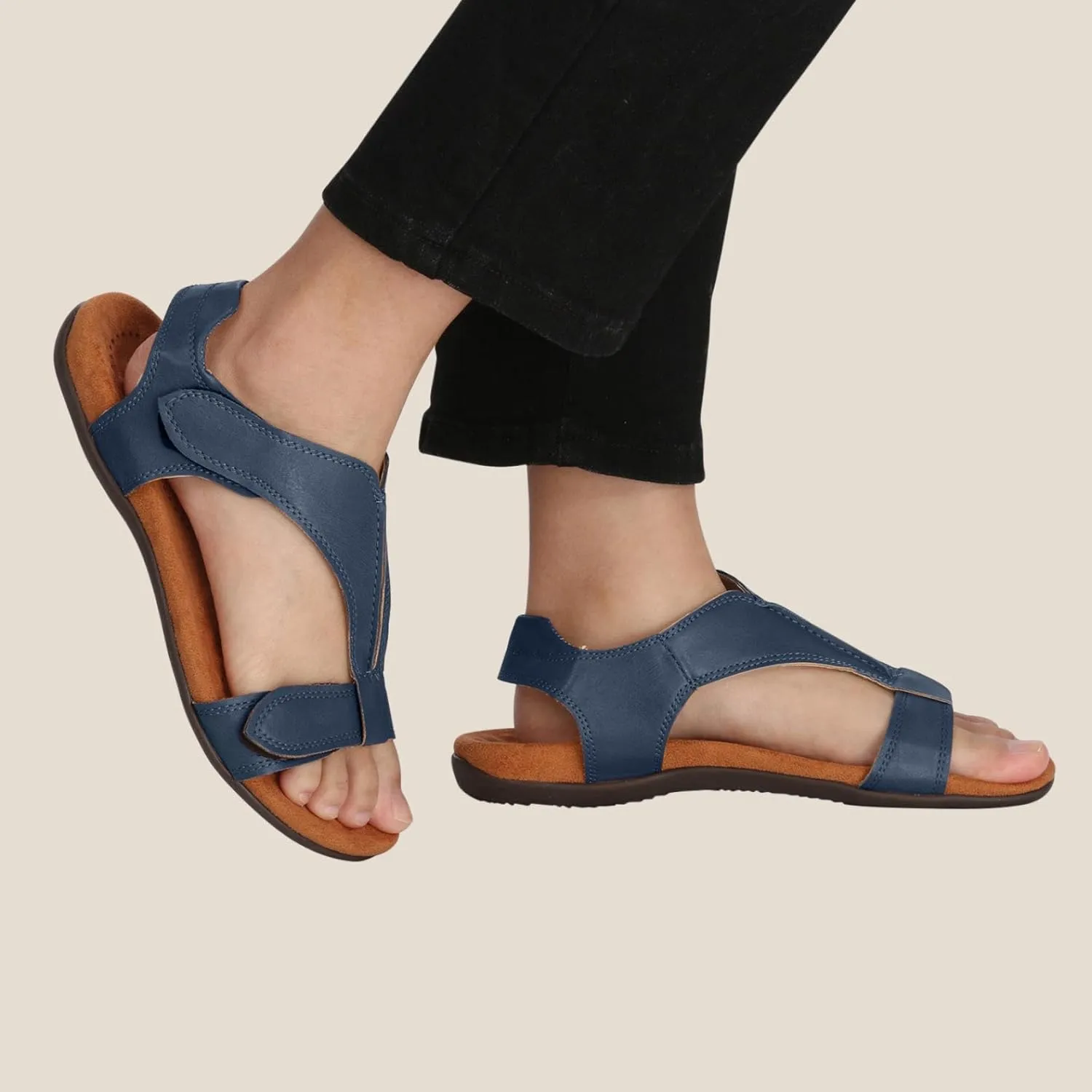 Platform Sports Sandals, Summer Walking Water Shoes with Arch Support, Adjustable Straps