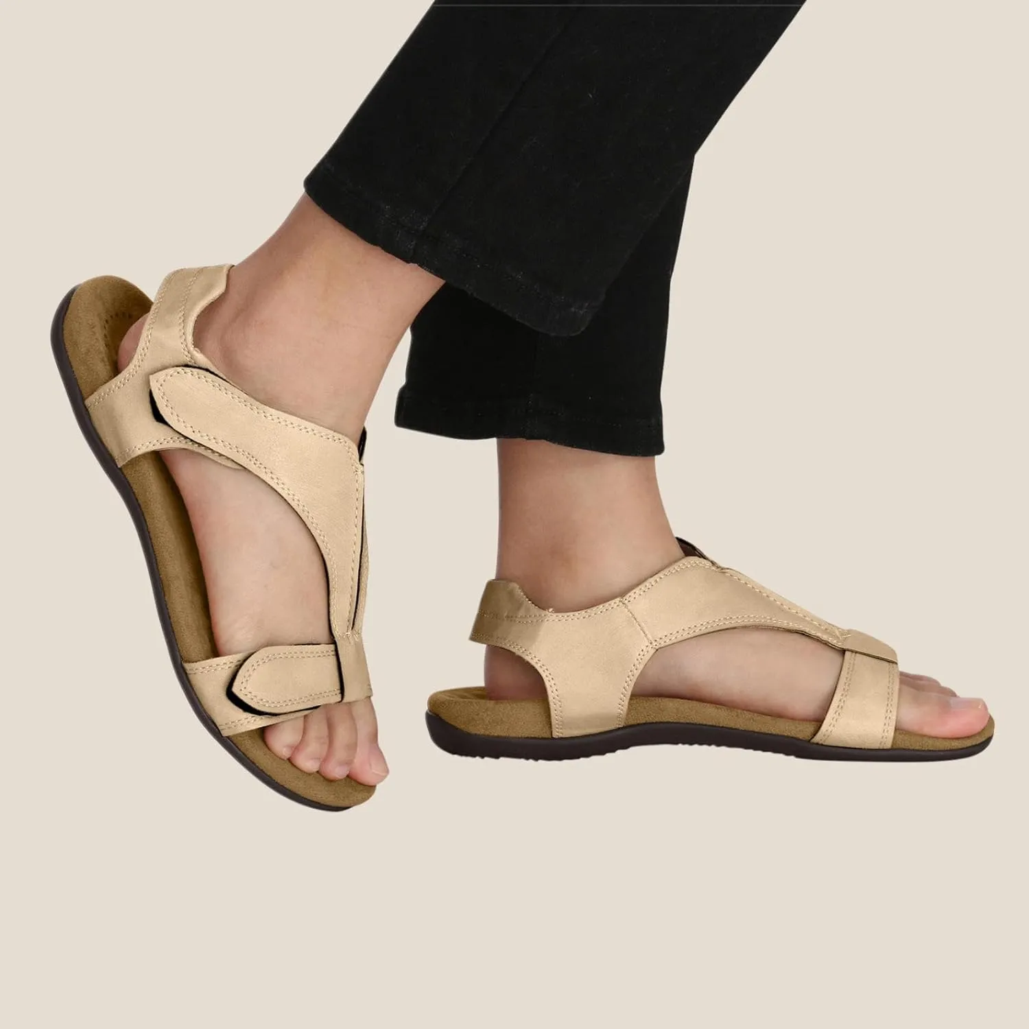 Platform Sports Sandals, Summer Walking Water Shoes with Arch Support, Adjustable Straps