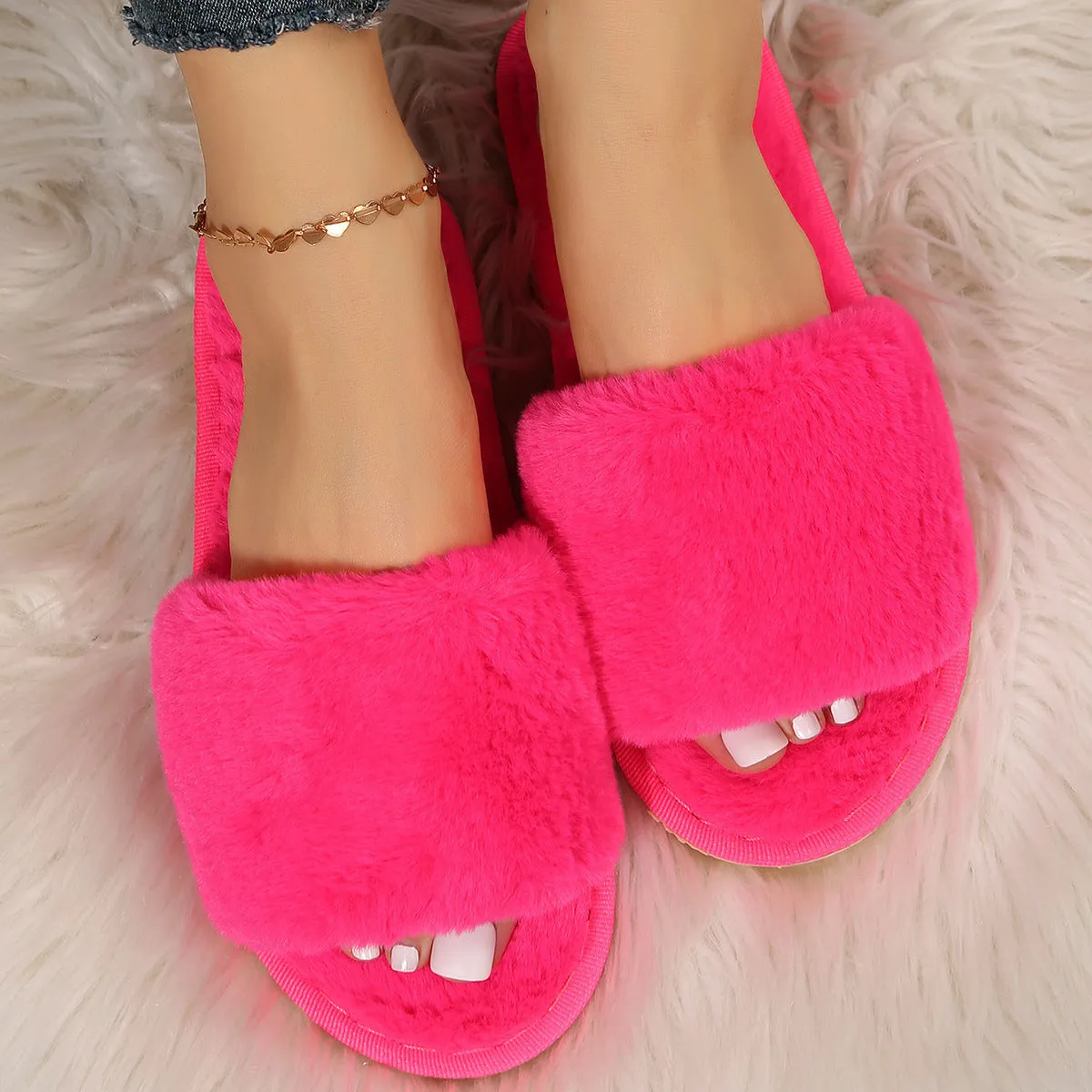 Plush Cotton Slippers