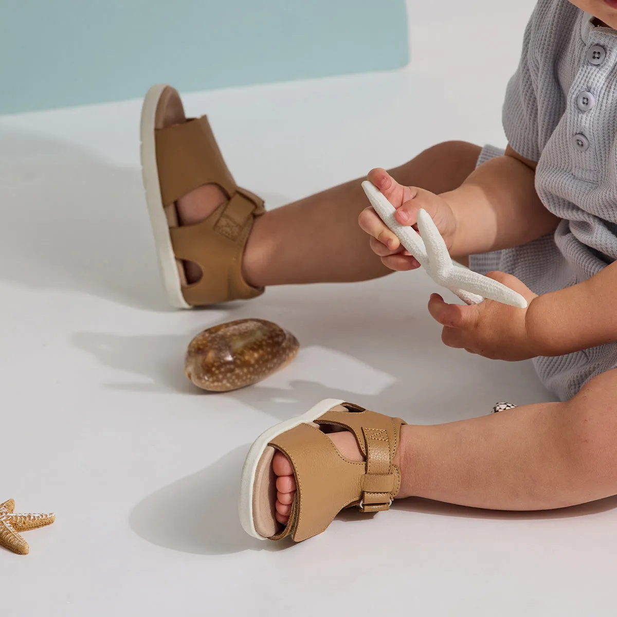 Pretty Brave First Walker Bailey Sandal (Tan)