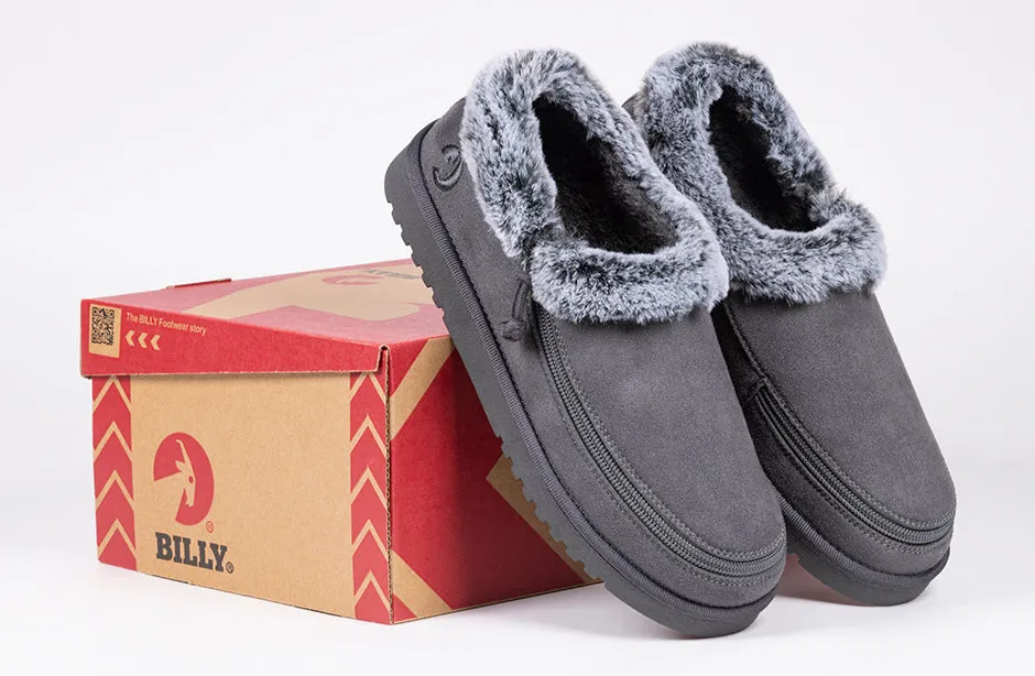 SALE - Women's Charcoal BILLY Cozy Slippers