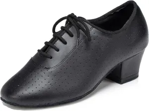 Salsa Heels for Women Lace-up Comfortable Ballroom Practice Dance Shoes Evening Pumps X2077