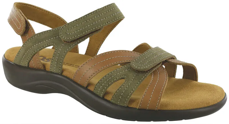 SAS Women's Pier Heel Strap Sandals Dessert Sage