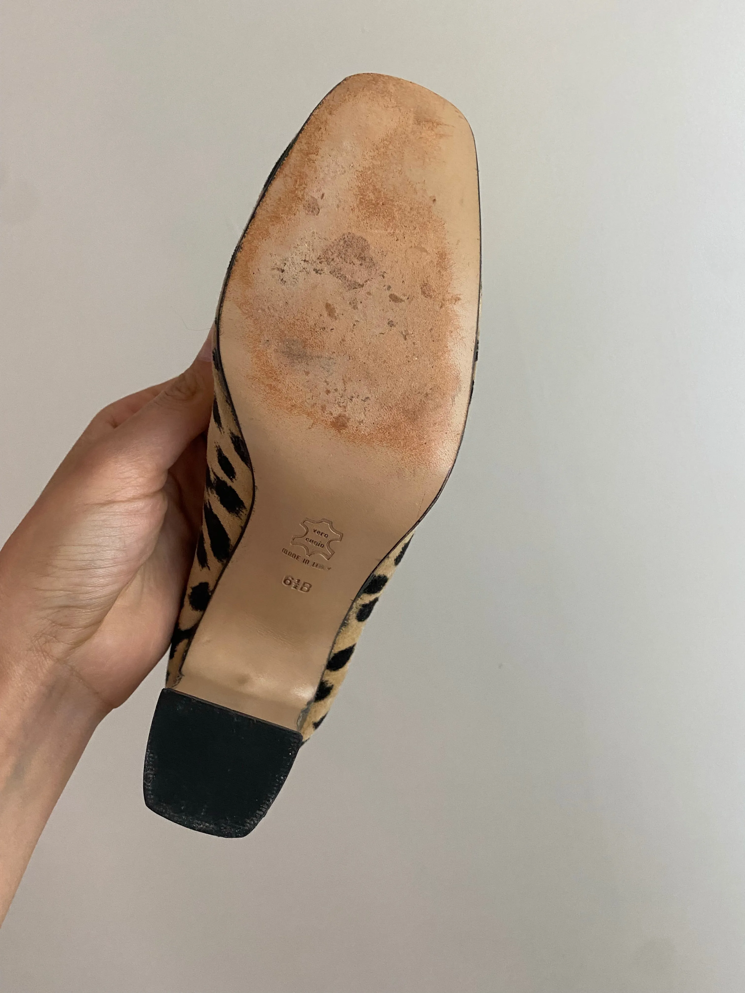 Sassy 90's Designer D'Ro~Too Made in Italy Leopard Print Heels // Size 6.5 B