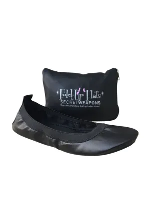 Secret Weapons Fold Up Flats in Midnight Black