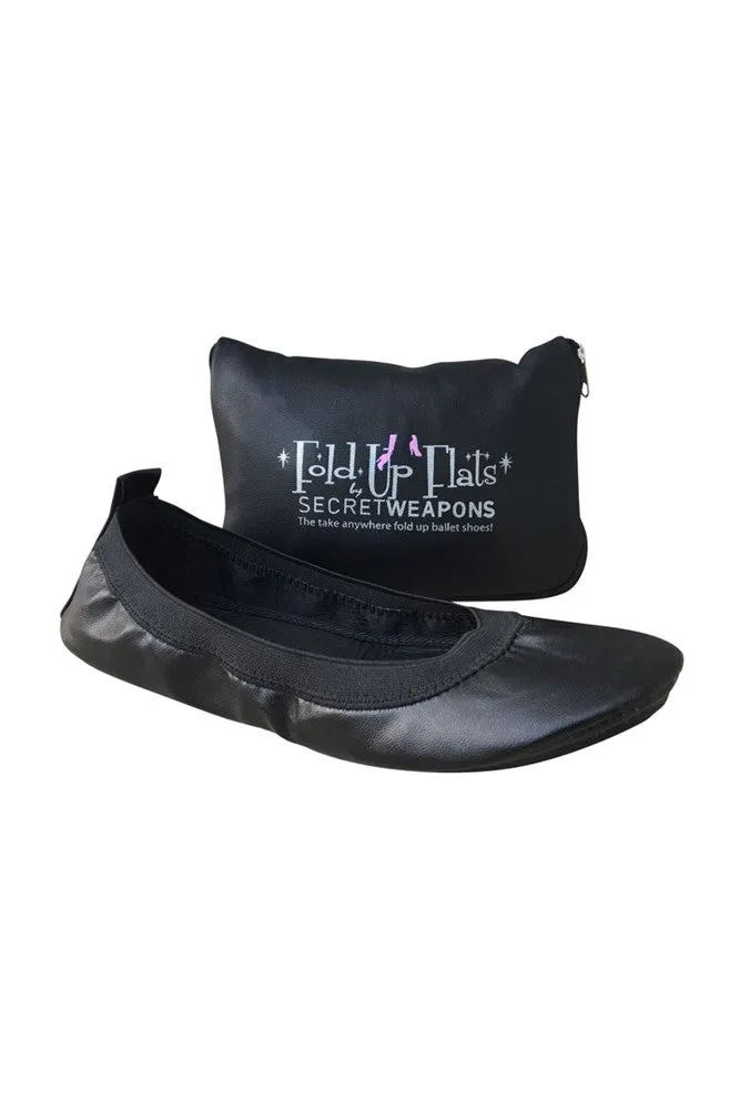 Secret Weapons Fold Up Flats in Midnight Black