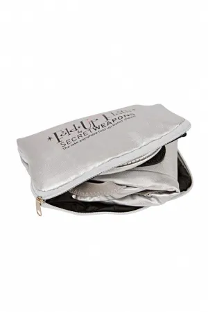 Secret Weapons Fold Up Flats in Silver Glitz