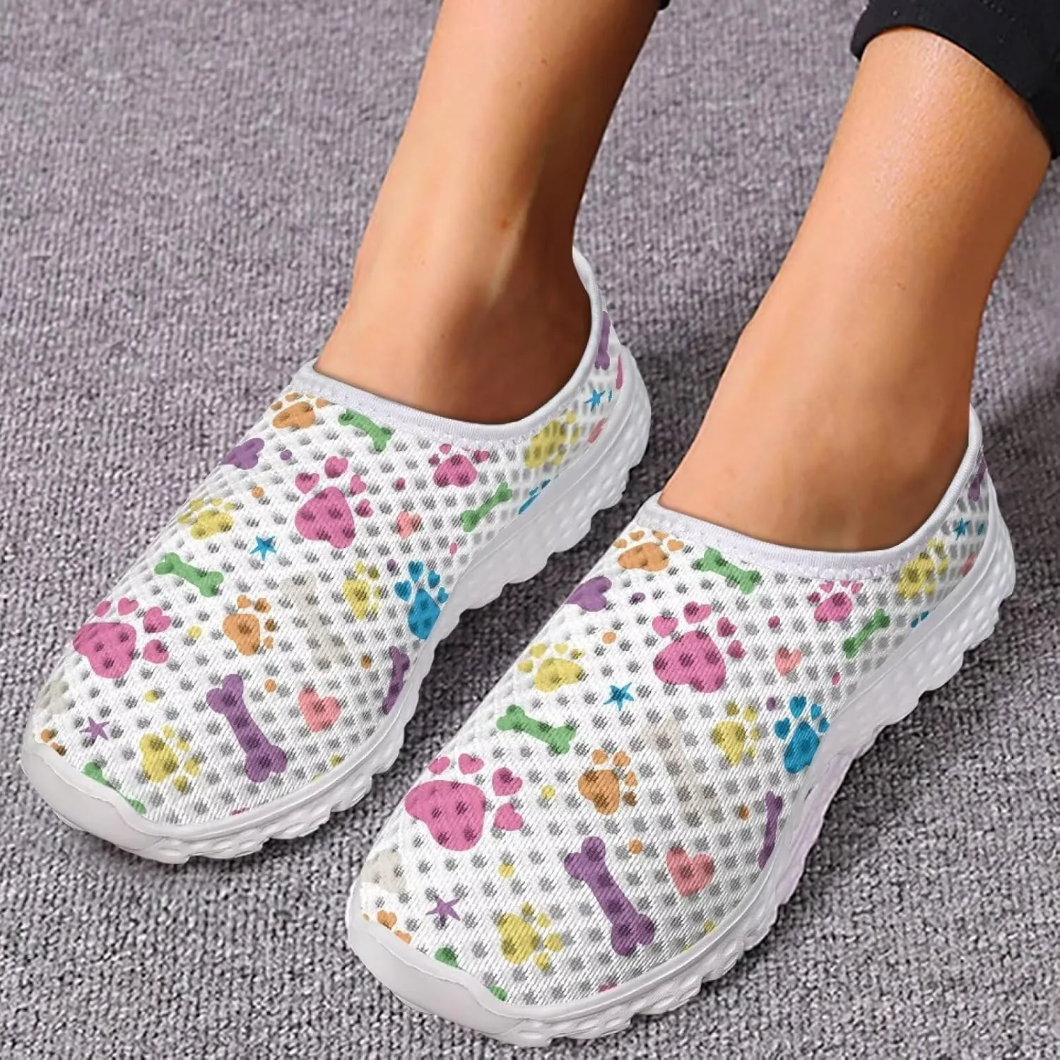 Shoes for Women Teens Walking Shoes Breathable Mesh Running Tennis Sneakers Casual Athletic Shoe US Size 5.5-11.5