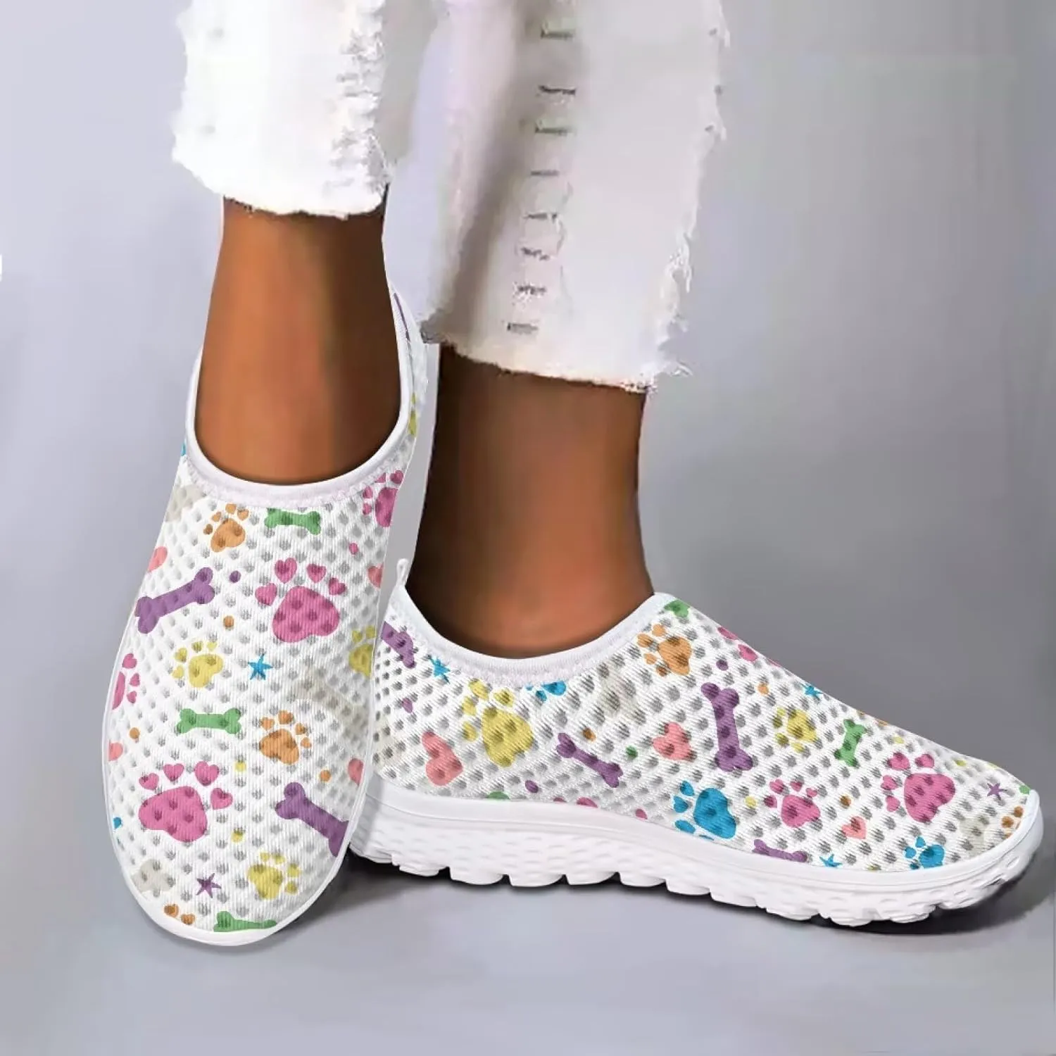 Shoes for Women Teens Walking Shoes Breathable Mesh Running Tennis Sneakers Casual Athletic Shoe US Size 5.5-11.5