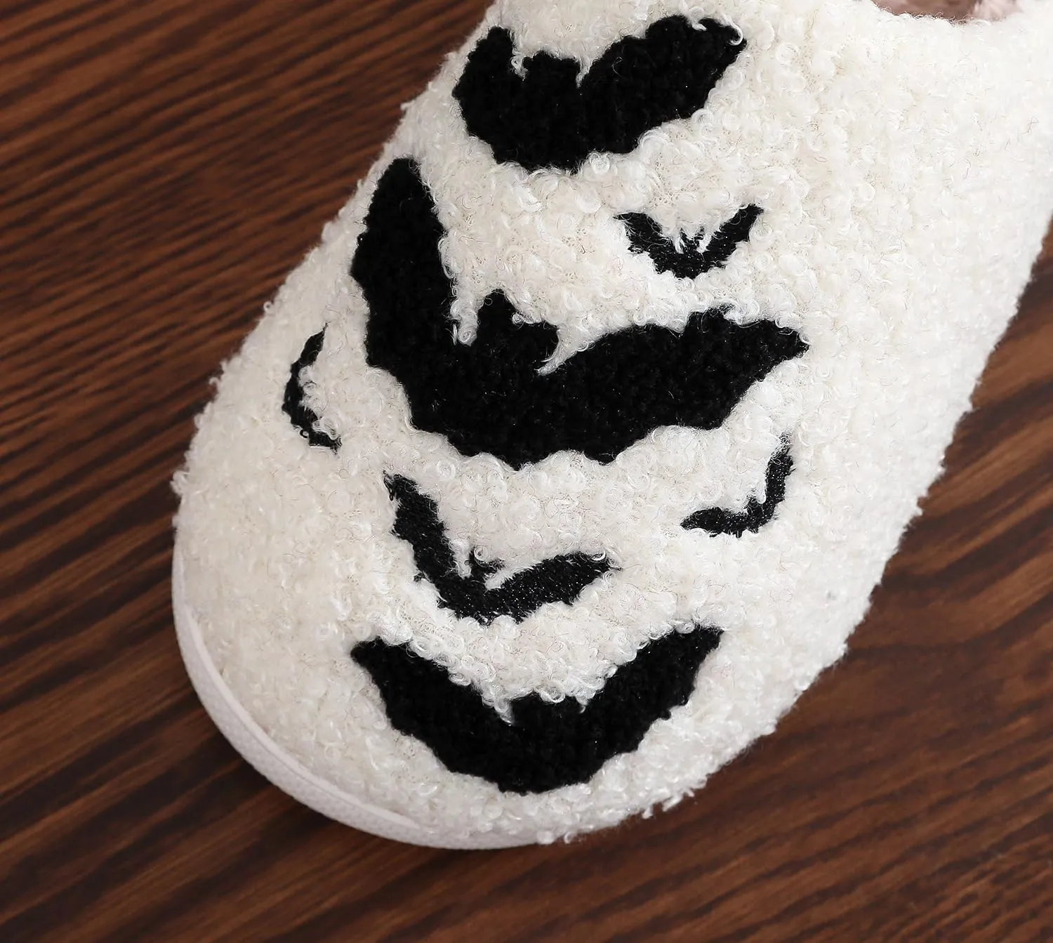 Spooky Ghostface & Pumpkin Plush Slides - Soft Halloween Slippers for Women