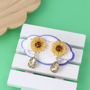 Sunflower and Teardrop Clip Ons