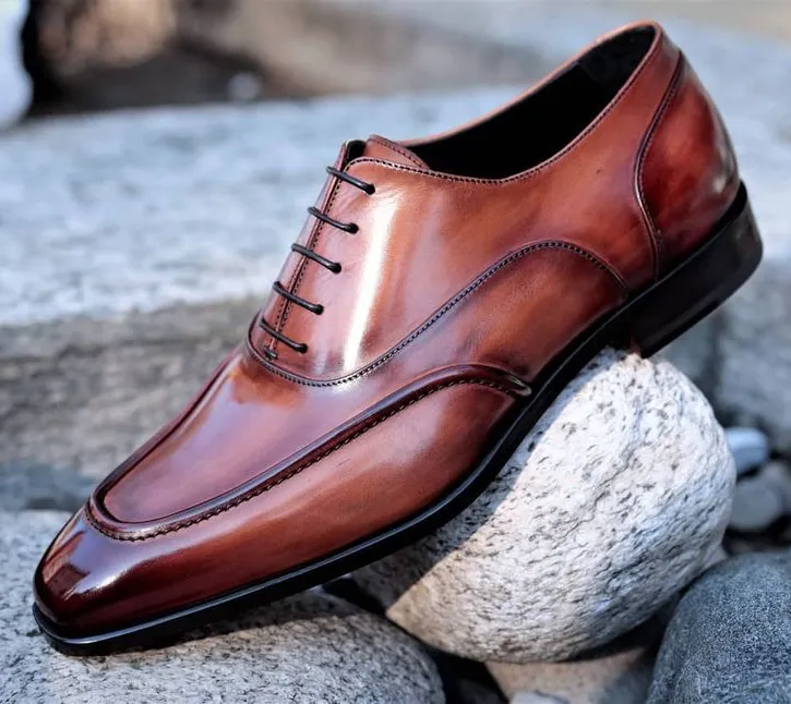 Tan Leather Cotoca Oxford Shoes