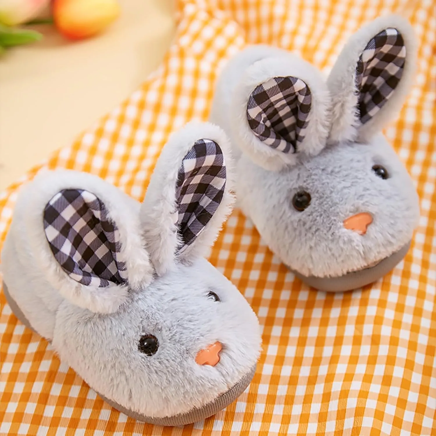 Toddler Bunny Slippers For Girls Boys Winter Warm House Shoes For Kids Winter Home Slippers Indoor Non Slip Slippers