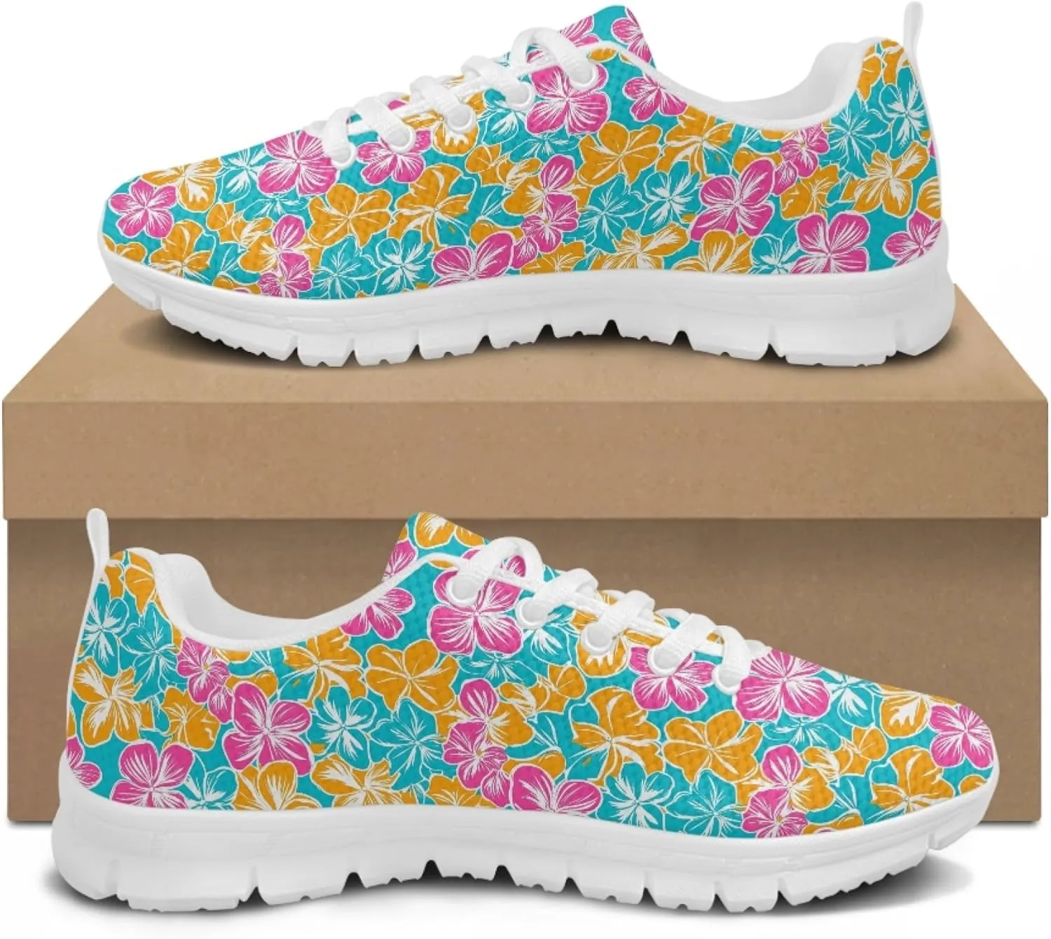 Trainer Sports Running Shoes for Women Causal Travel Sneakers Outdoor Walking Low Heel Lace up Shoe Breathable Flexible for Lady Teen Girls