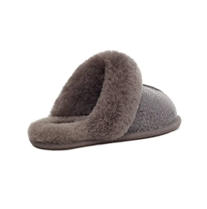 Ugg Womens Slipper Scuffette Sparkle Spots Thundercloud