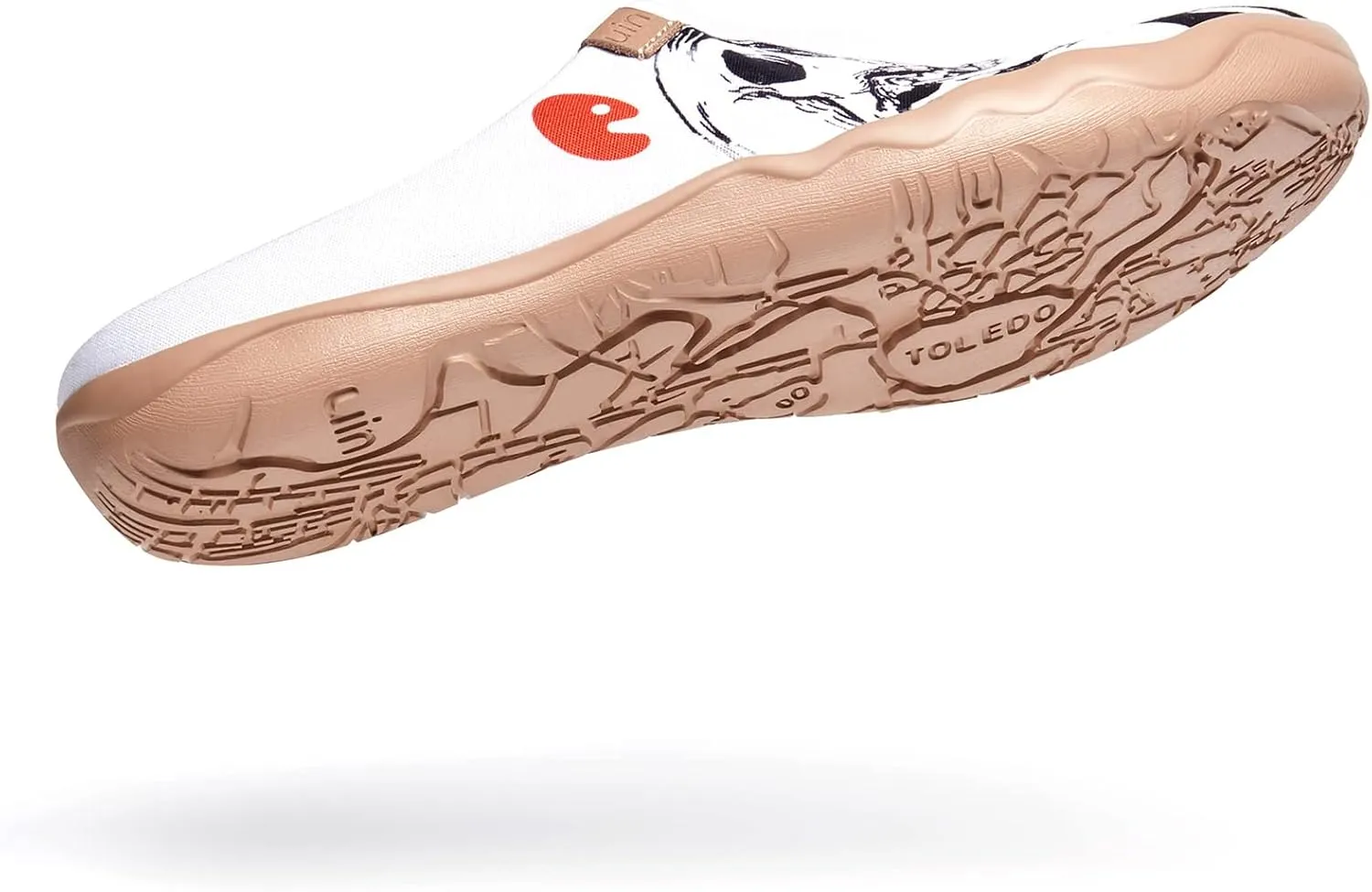 UIN Men's Painted Slipper Lightweight Comfort Mules Walking Casual Household Slip Ons Art Travel Shoes Malaga