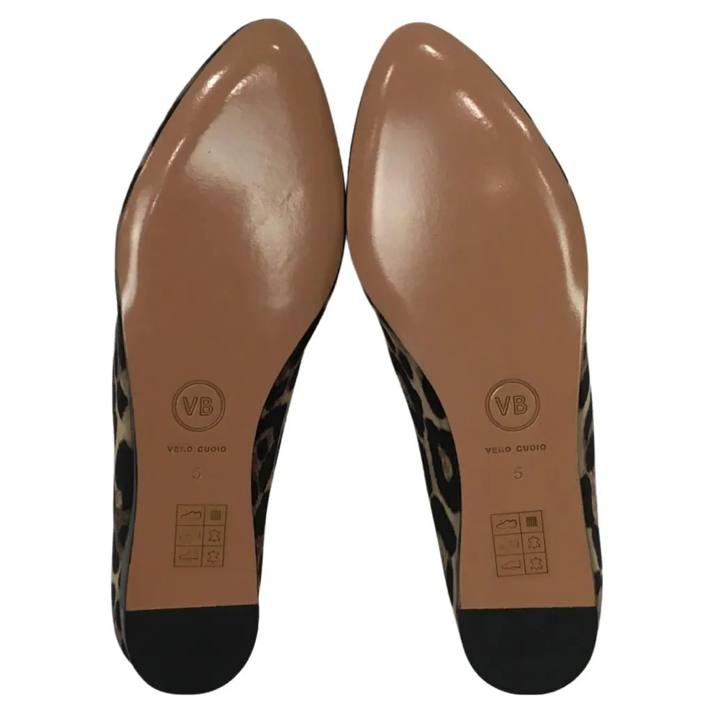 Veronica Beard Women Griffin Satin Leopart Print Color Slip-on Casual Size 5