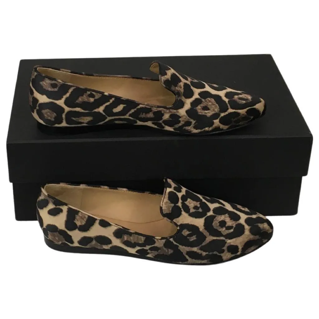 Veronica Beard Women Griffin Satin Leopart Print Color Slip-on Casual Size 5