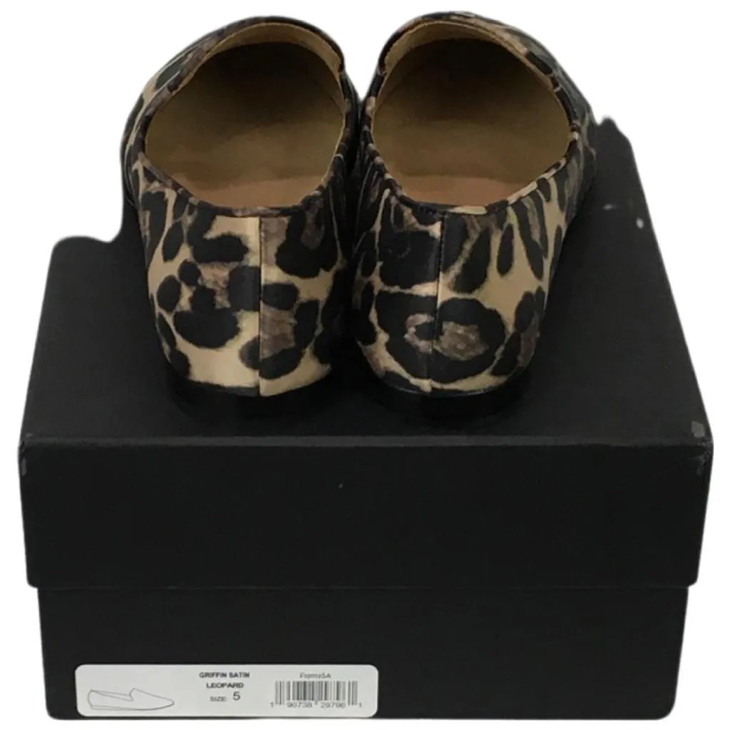 Veronica Beard Women Griffin Satin Leopart Print Color Slip-on Casual Size 5