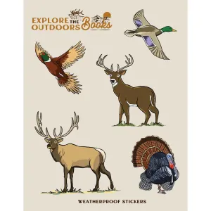 Weatherproof Hunting Sticker Sheet