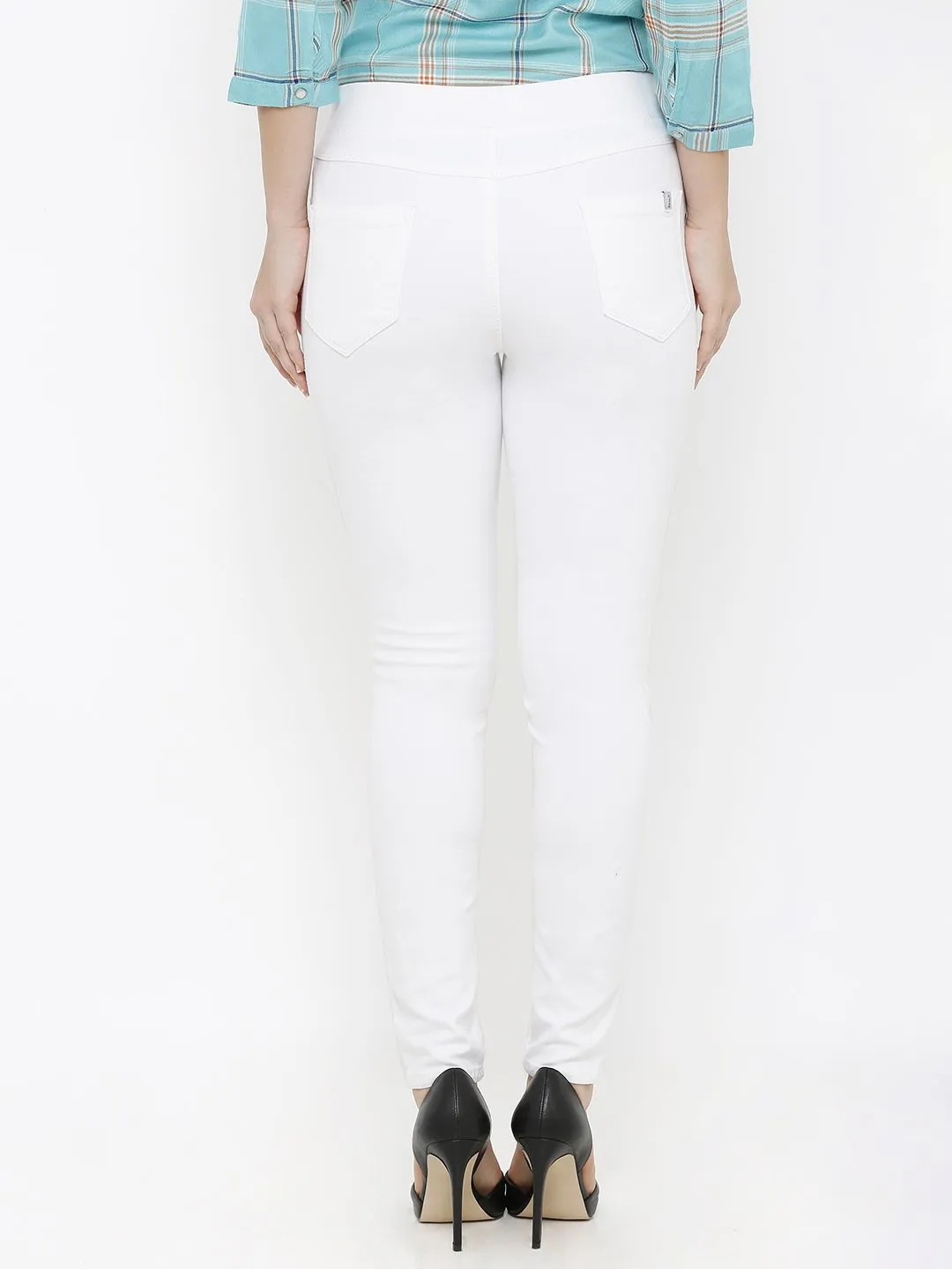 Women Mid-Rise Denim Legging