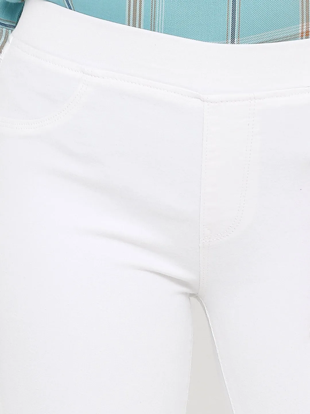 Women Mid-Rise Denim Legging