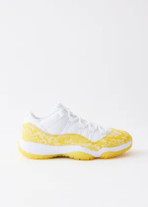Women's Air Jordan 11 Retro 'Yellow Snakeskin' Sneakers