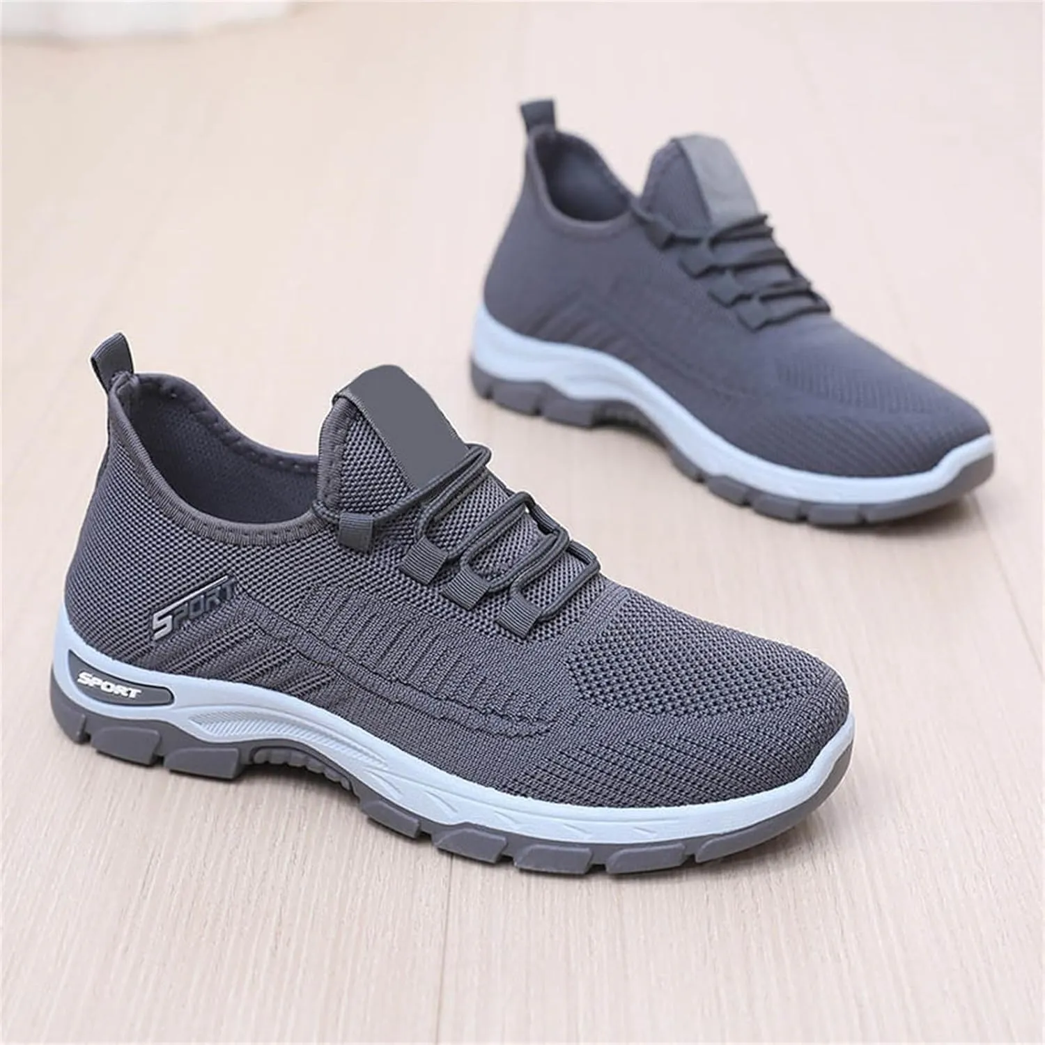 Women's Flats Shoes Slip On Mesh Breathable Casual Loafers Comfortable Soft Woman Comfort Orthopedic Diabetic Fashion Walking Shoes with Arch Support