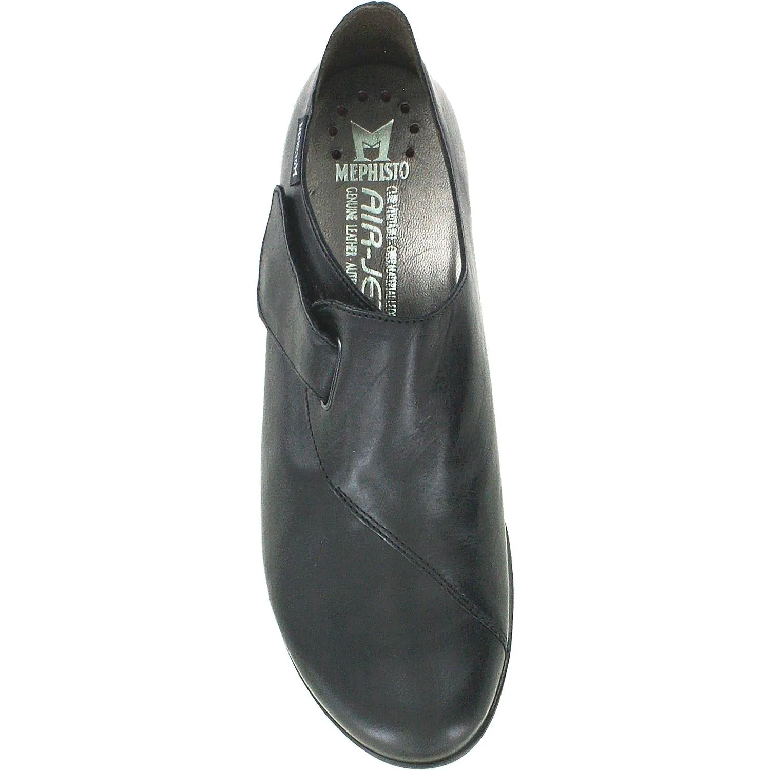 Women's Mephisto Luce Black Silk Leather