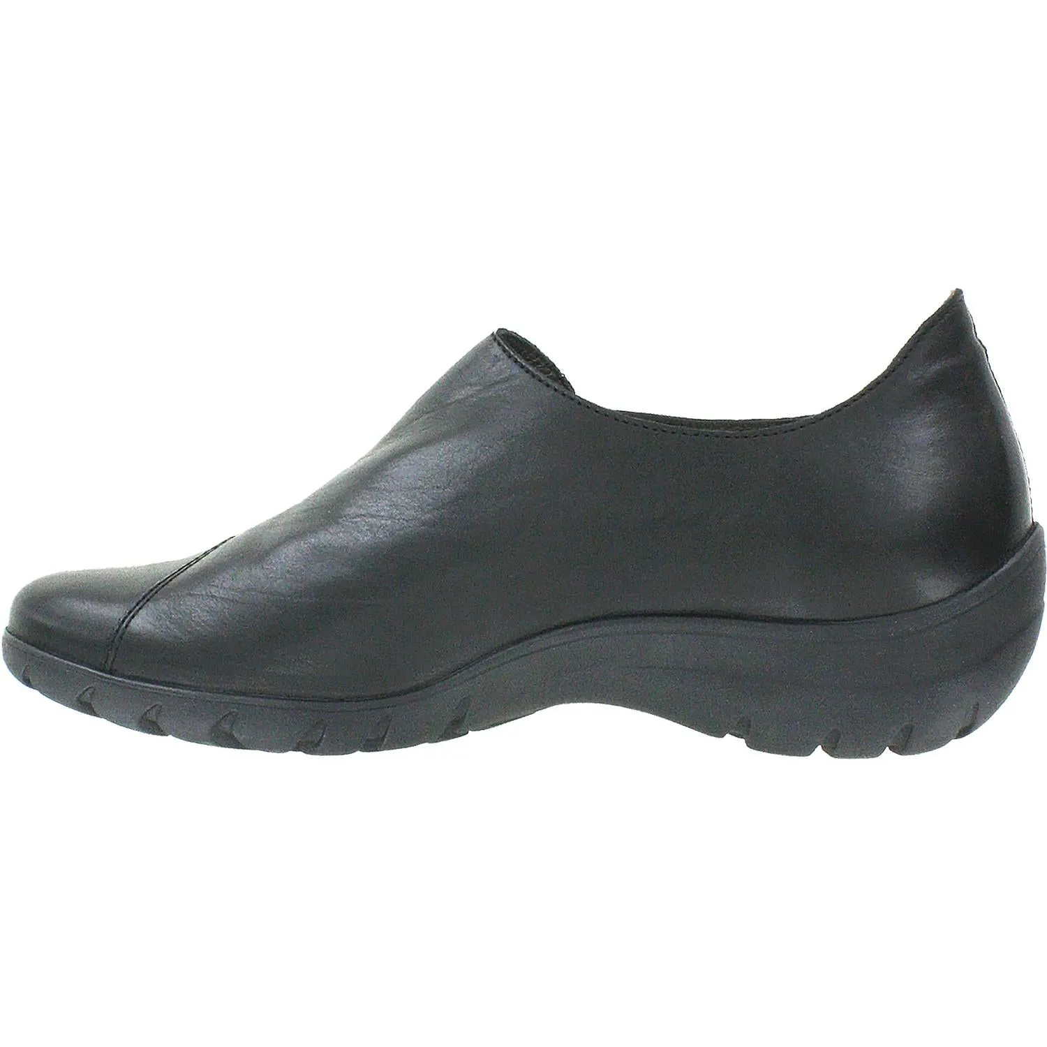 Women's Mephisto Luce Black Silk Leather