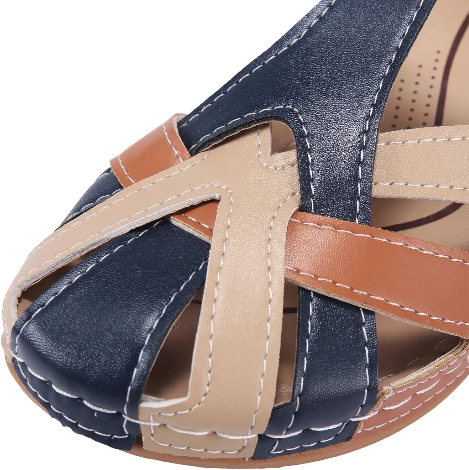 Women's Orthopedic Sandals Flats with Arch Support Outdoor Adjustable 2025 Summer Holiday Party Shoes