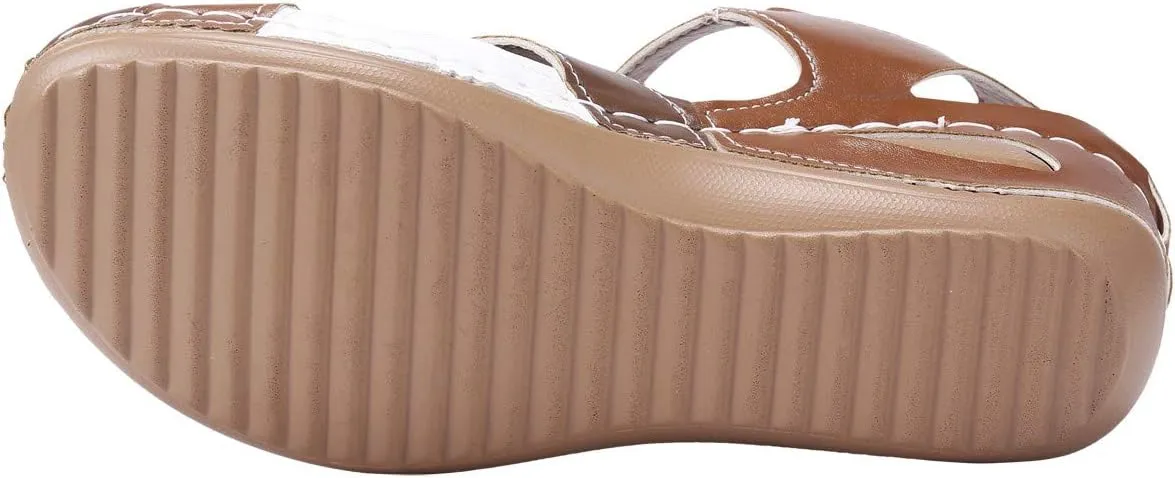 Women's Orthopedic Sandals Flats with Arch Support Outdoor Adjustable 2025 Summer Holiday Party Shoes
