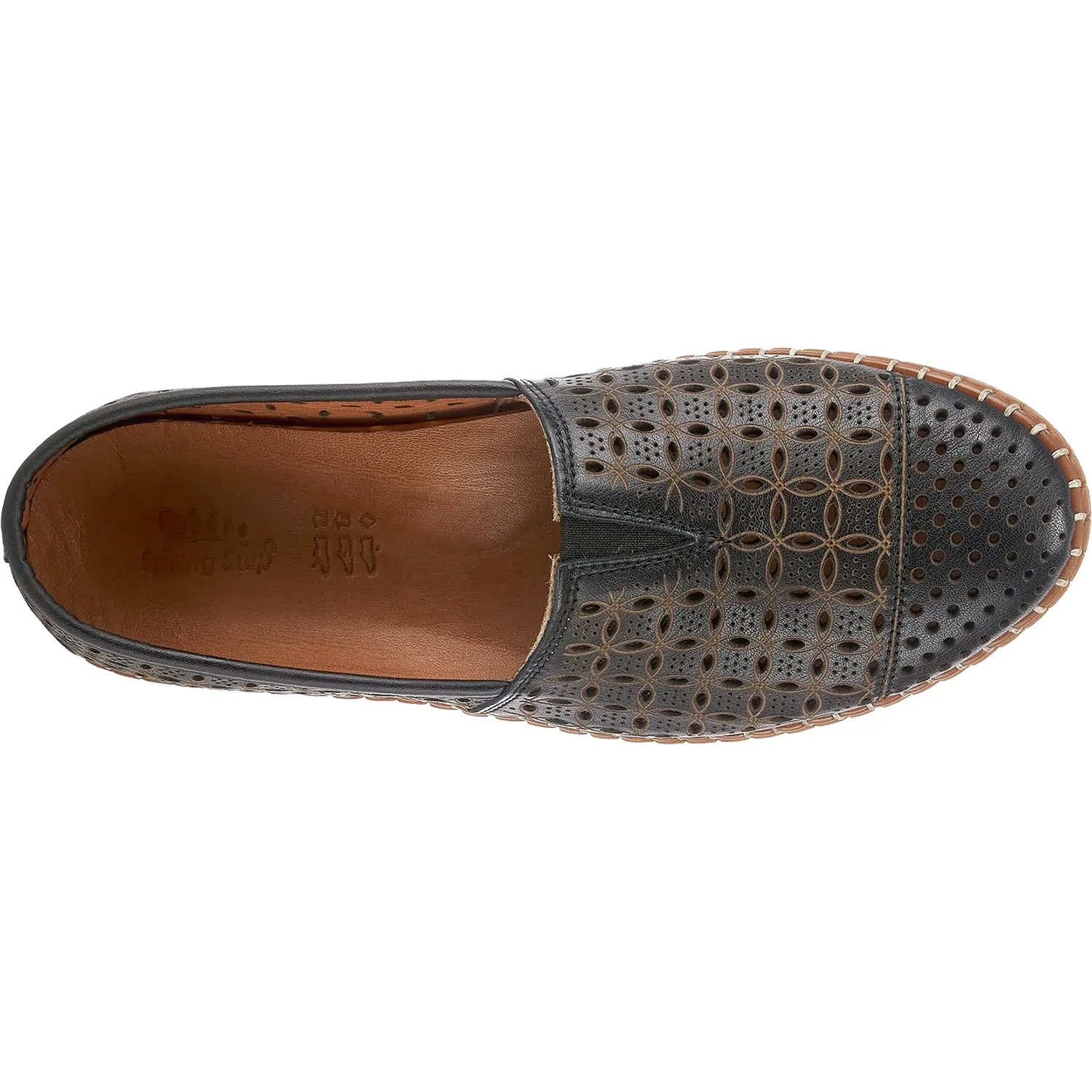Women's Spring Step Oralis Black Leather