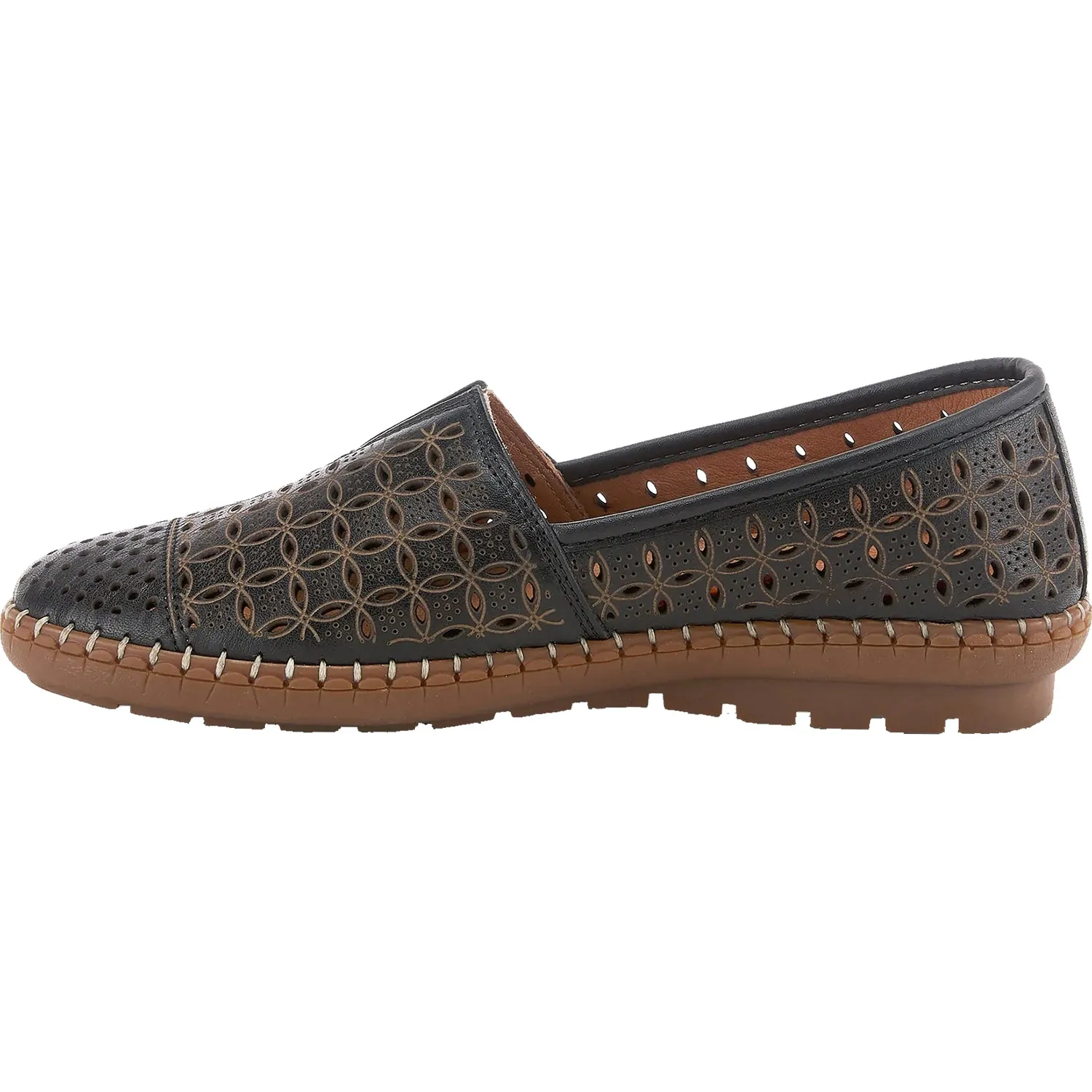 Women's Spring Step Oralis Black Leather
