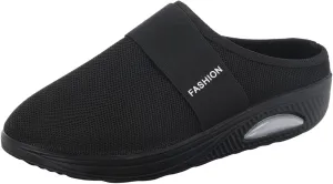 Womens Summer Breathable Mesh Slippers Lightweight Slip On Clog with Arch Support Soft Cushion Nursing Shoes