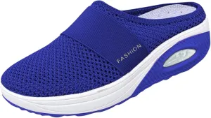 Womens Summer Breathable Mesh Slippers Lightweight Slip On Clog with Arch Support Soft Cushion Nursing Shoes