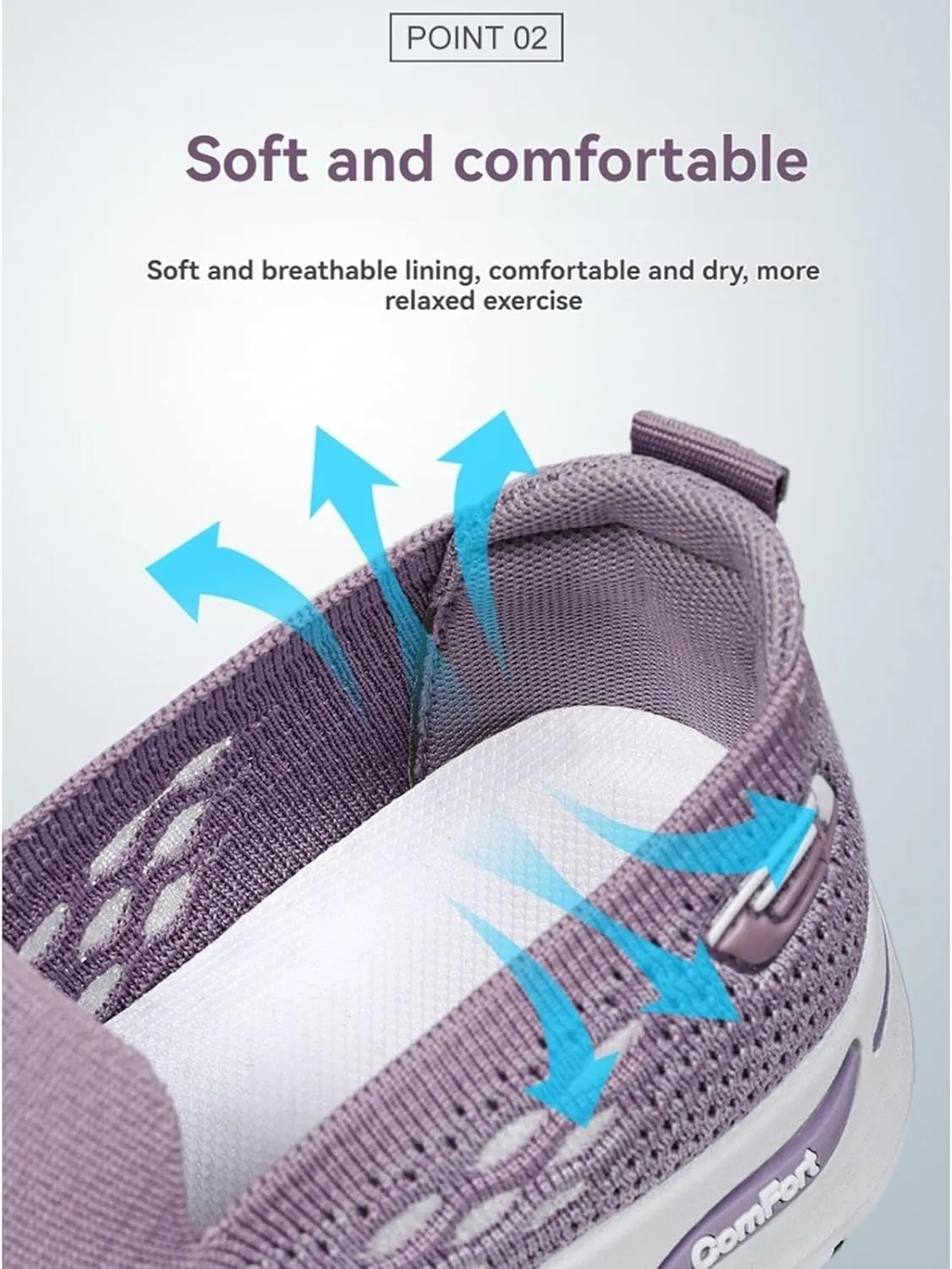 Womens Summer Shoes Woven Orthopedic Breathable Soft Sole Shoes Anti-Skid Sports Shoe Slip On Diabetic Foam Sneakers Mesh Up Sneaker for Arch Support