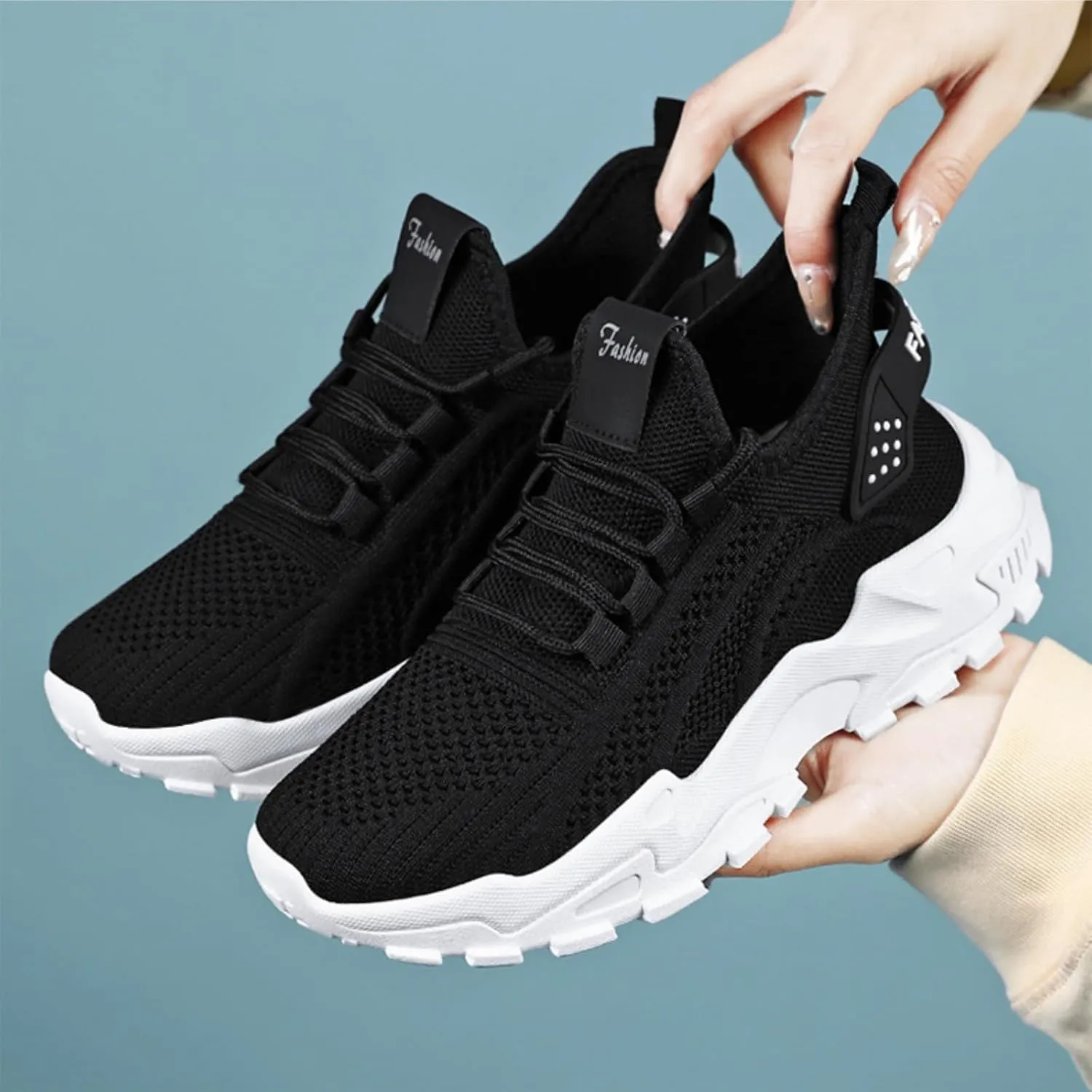 Women's Walking Shoes Casual Running Shoe Lightweight Breathable Sneaker Comfortable Tennis Slip on Shoes Soft Sole Trainers Workout Footwear Non-Slip Gym Sneakers