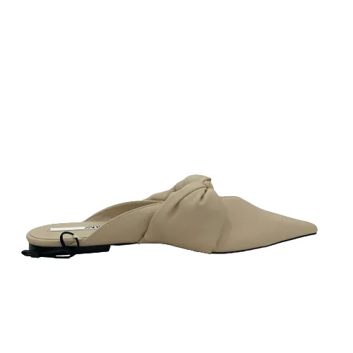 ZARA Cream Pointed Mules | Brand New |